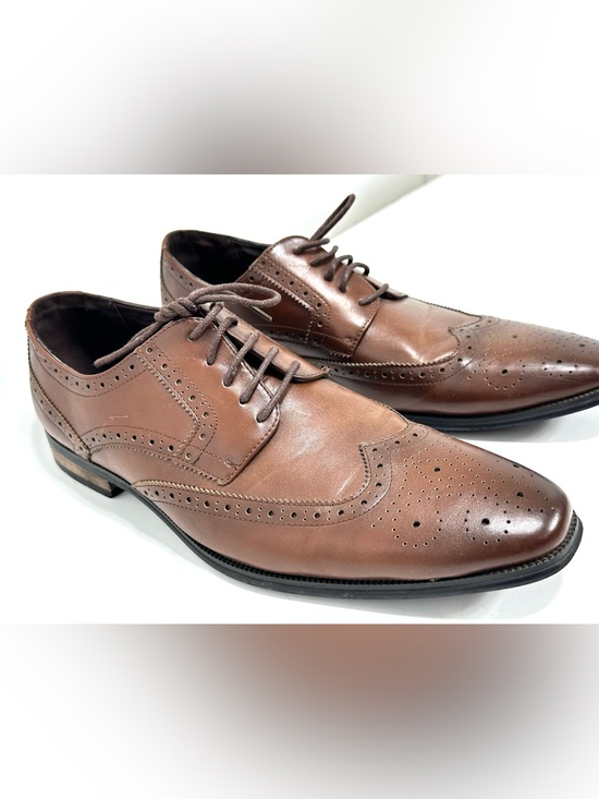 Mio Marino Brown Wingtips Oxford Dress Shoe 12 main image 3